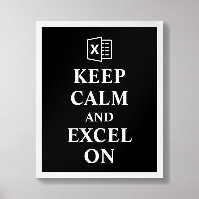 Póster Mantener la calma y Excel en el Poster de contabil (Subido por el creador)