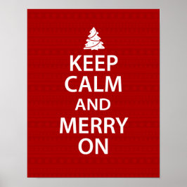 Póster Mantener la calma y la madurez