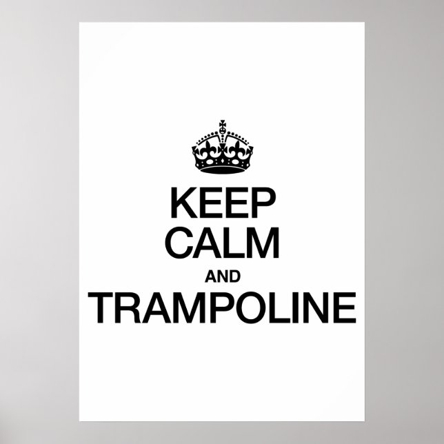 PÓSTER MANTENER LA CALMA Y LA TRAMPOLÍTICA (Frente)