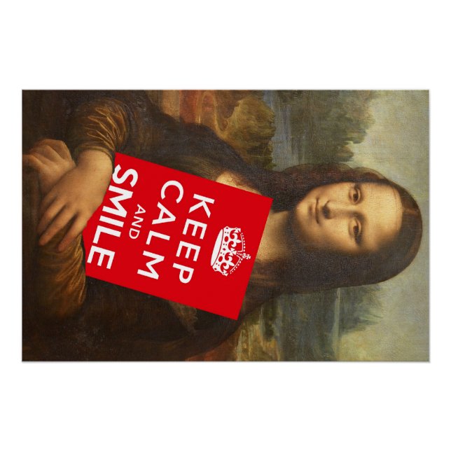 Póster Mantener La Calma Y Sonreír (Anverso)