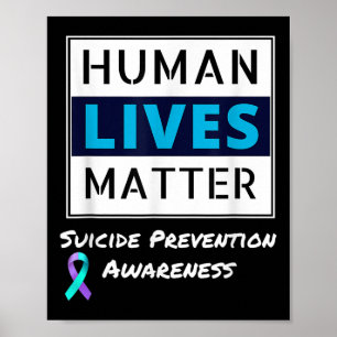 Póster Mantener la conciencia sobre la prevención del sui