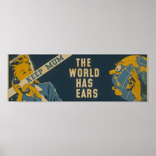 Póster Mantener la propaganda de la Mamá