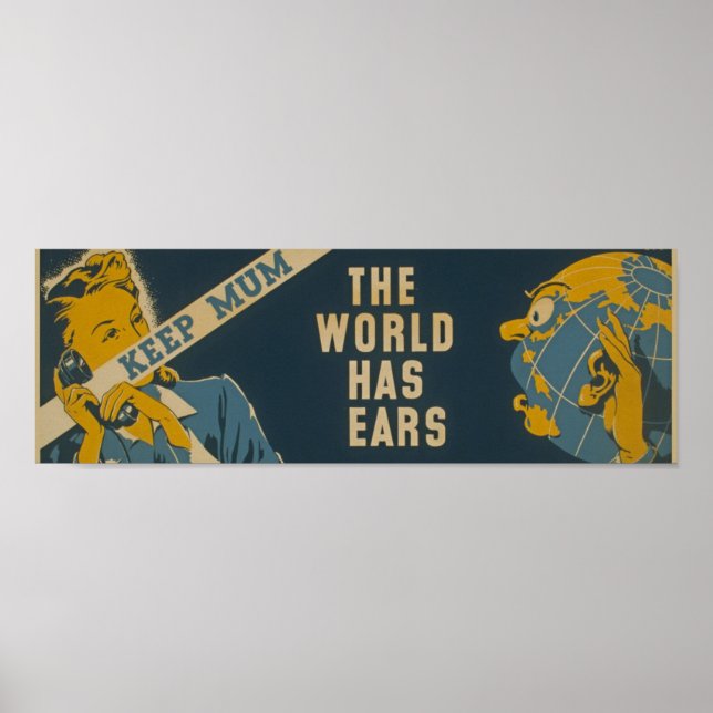 Póster Mantener la propaganda de la Mamá (Frente)