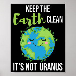 Póster Mantener La Tierra Limpia - Protección Ambiental E