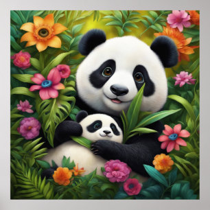 Póster Mantener Panda o diseñar su propio poster