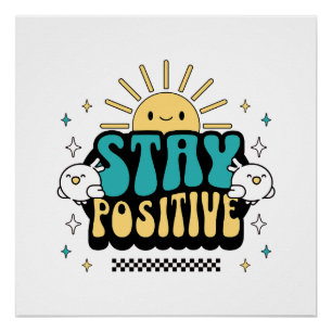 Póster Mantener positivo