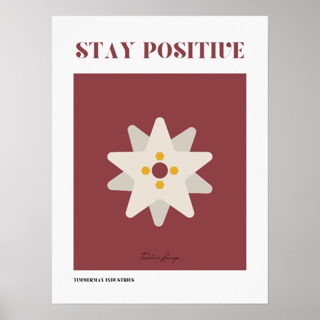 Póster Mantener positivo (Frente)