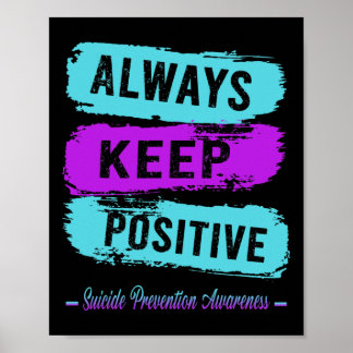 Póster Mantener siempre la conciencia positiva sobre la p
