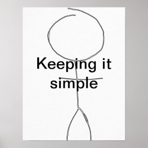 Póster mantener un postar simple