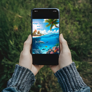 Póster Mantenga la calma y manténgase tranquilo