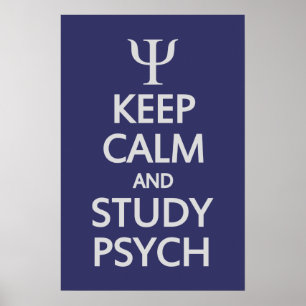 Póster Mantenga poster tranquilo y del estudio de Psych