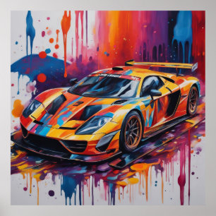 Póster Mantenga Race Car o diseñe su propio