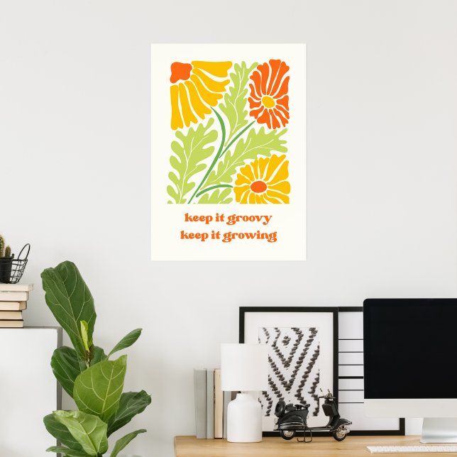 Póster Manténgalo gruñón, mantenerlo creciendo (Oficina en casa)