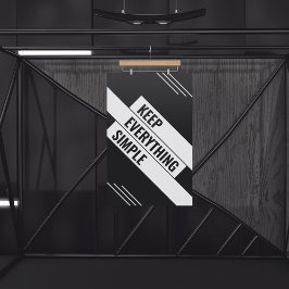 Póster Manténgalo Simple