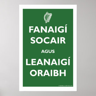 Póster ¡Mantengan la calma y continúen!