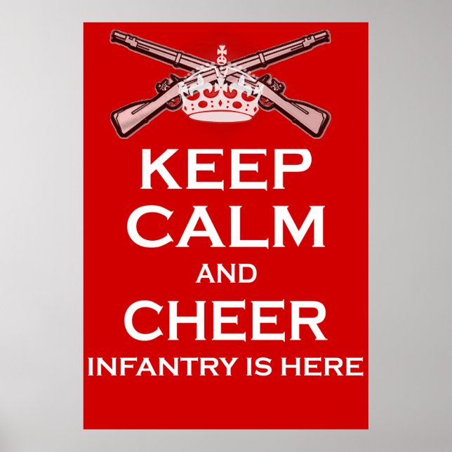 Póster Mantengan la calma y la alegría... (Frente)