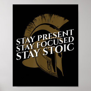 Póster Manténgase Presente Estancia Centrada Manténgase E