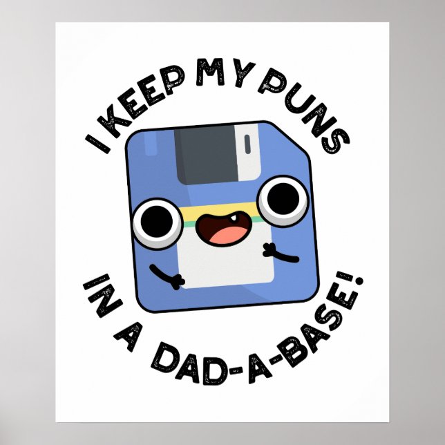 Póster Mantengo mis puntitos en un papá-a-base gracioso p (Frente)