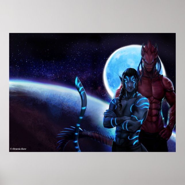 Póster Mantenido del poster Profundo (Frente)