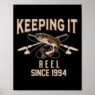 Póster Manteniéndolo Real Desde 1994 Pescador Pescadora B