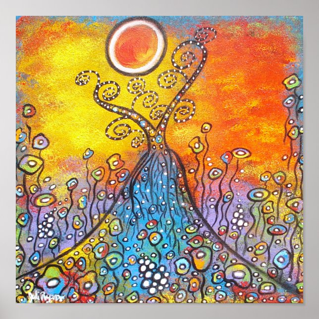 Póster Manteniéndose A La Felicidad (Frente)