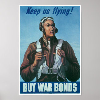 Póster Mantennos Volando ~ Tuskeege Airman
