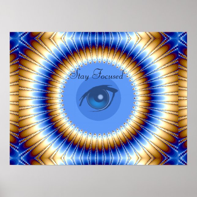 Póster Mantente centrado, visión y sueños_ (Frente)