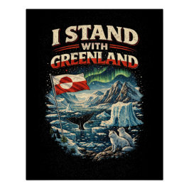 Póster Mantente con Groenlandia