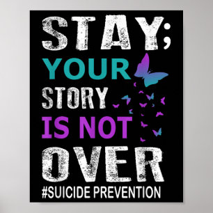 Póster Mantente tu historia no es sobre prevención del su