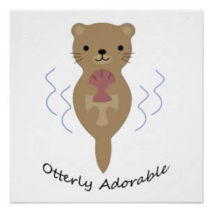 Póster Mantequilla graciosa totalmente adorable