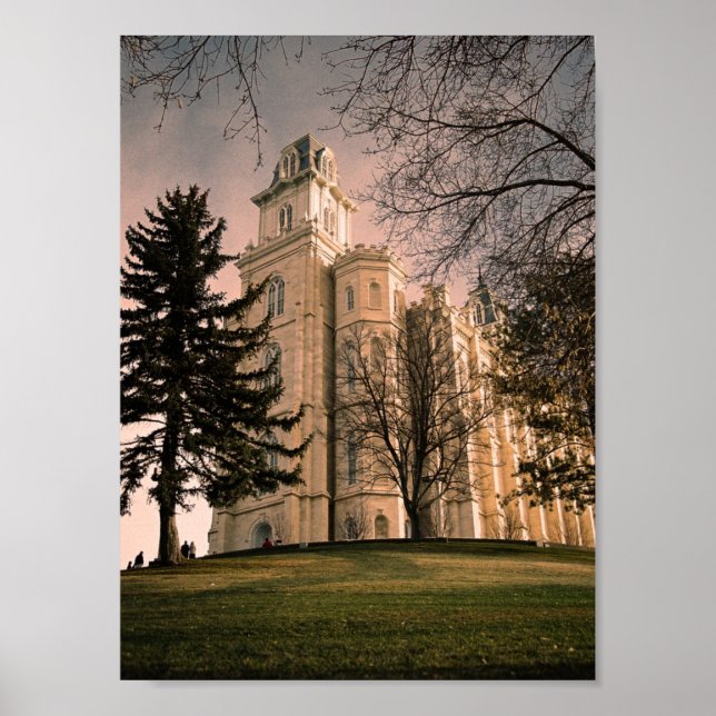 Póster Manti, templo Utah LDS (Frente)