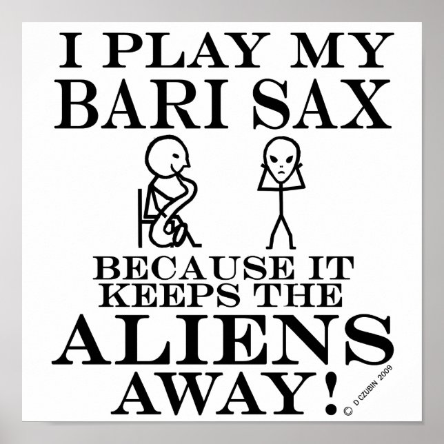 Póster Mantiene a los extranjeros alejados de Bari Sax (Frente)