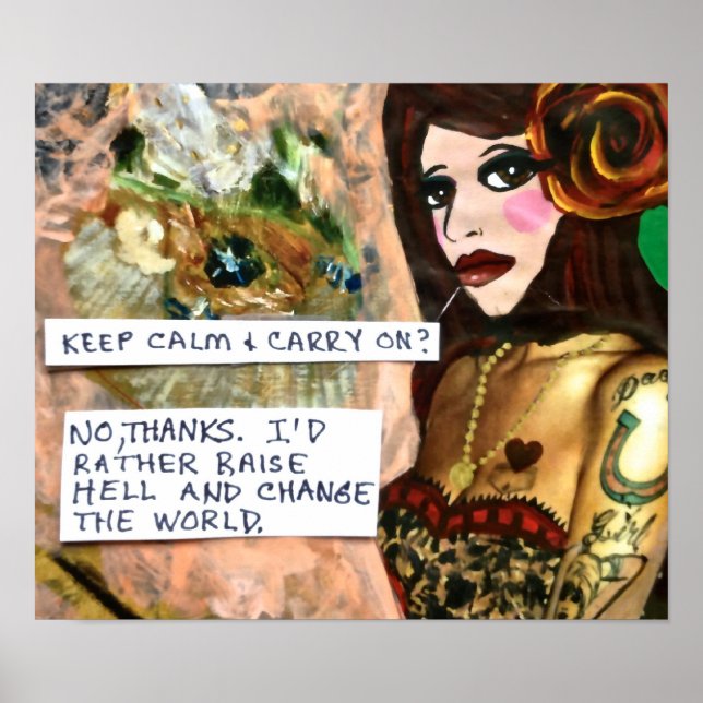 Póster ¿MANTIENEN CALMA Y SEGUIRÁN LOS posters? (Frente)