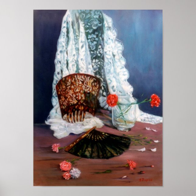 Póster Mantilla española/Spanish mantilla (Frente)