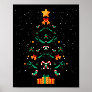 Póster Mantis Mantis Religiosa Insecto Árbol de Navidad X
