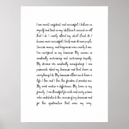 Póster Mantra de Office de Business Mindset