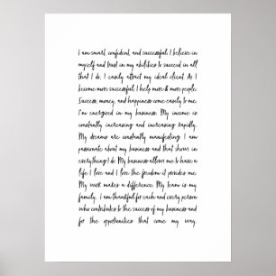 Póster Mantra de oficina de Business Mindset