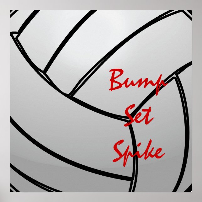 Póster Mantra de voleibol de Spike (Frente)