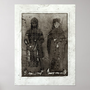 Póster Manuel I Comnenus and Empress Maria of Antioch