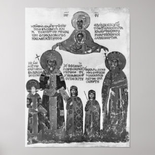 Póster Manuel Palaeologus protegido por Virgen María