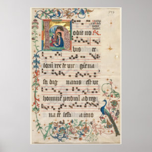 Póster Manuscrito iluminado