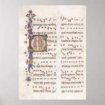 Manuscrito ilustrado de la música medieval | POSTE