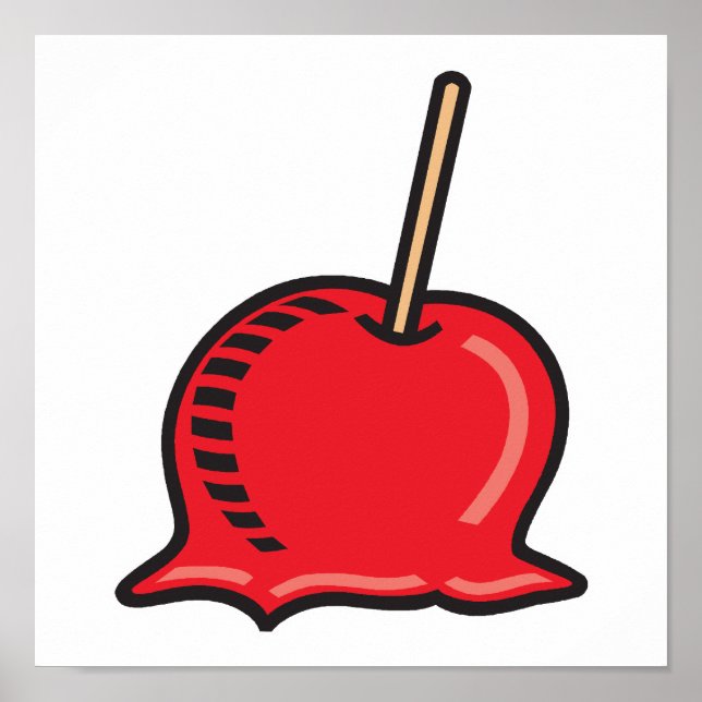 Póster manzana de caramelo (Frente)