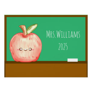 Póster Manzana de frutas acuáticas