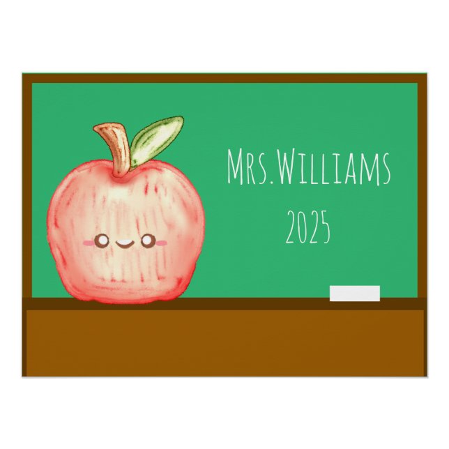 Póster Manzana de frutas acuáticas (Anverso)