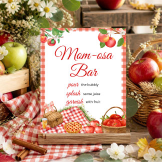 Póster Manzana de Nuestro Ojo Otoño Bebé | Barra Mom-osa