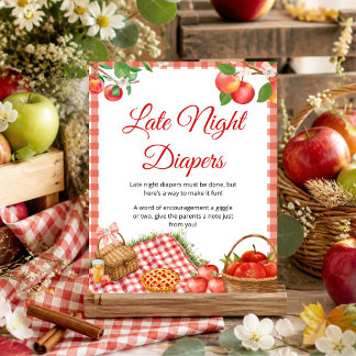 Póster Manzana de Nuestro Ojo Otoño Bebé | Pañales Noctur