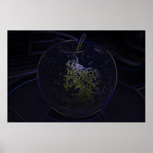 Póster manzana dorada