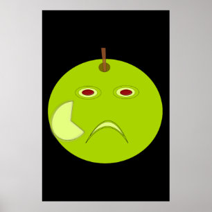 Póster Manzana malvada con Poster de Scar Halloween