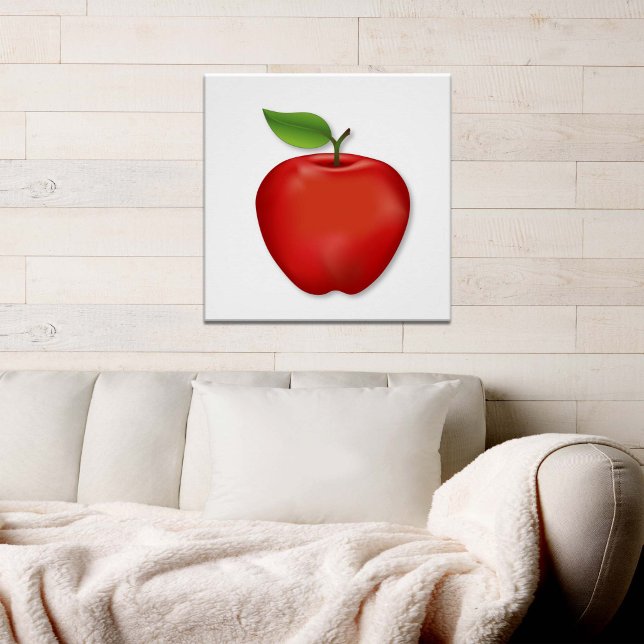 Póster Manzana Roja (Red Apple Poster. It’s Apple Time! An original drawing from my garden. )